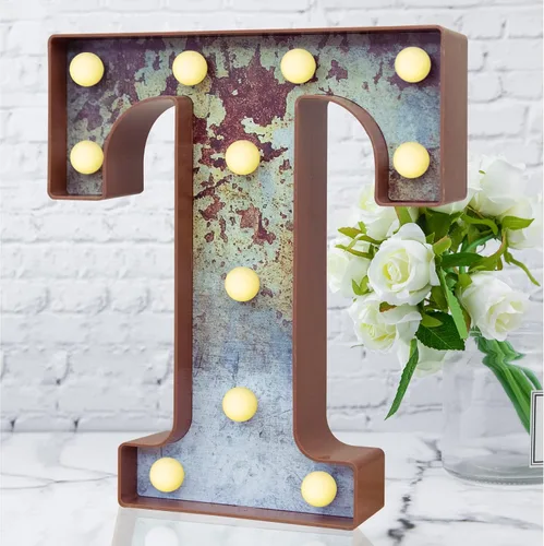 Miniatura 8 de Elnsivo - Letras con luces LED, efecto a hierro