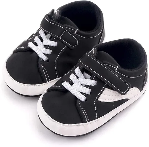 Miniatura 4 de Clowora Unsex - Zapatos de lona para niños y niñas, para recién nacidos, antideslizantes, suela suave, zapatos casuales para cuna, zapatos planos