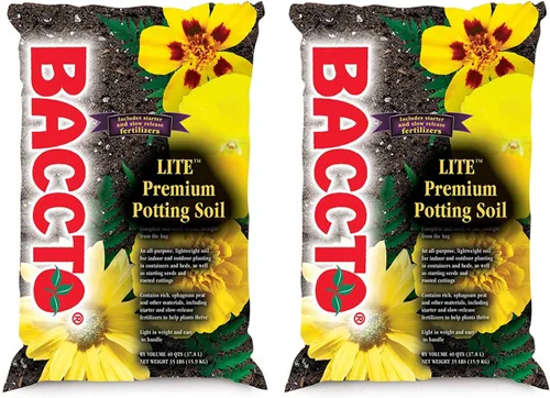 Miniatura 11 de Michigan Peat 1440 Baccto Lite Premium - Tierra para macetas para jardinería interior y exterior, inicio de semillas, propagación y más, bolsa de 40