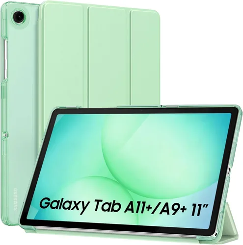 Miniatura 35 de MoKo Funda para Galaxy Tab A9+/A9 Plus de 11 pulgadas 2023, Funda Protectora Inteligente Delgada con Soporte y Carcasa Trasera Translúcida de PC