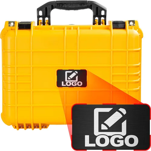 Miniatura 4 de Eylar Engranaje estándar de 16", equipo, estuche rígido para cámara con placa de logotipo personalizada, impermeable con estándares TSA de espuma