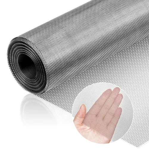 Miniatura 9 de Valchoose 1 rollo de malla de acero inoxidable 304 de 11 x 24 pulgadas (280 x 610 mm), malla de 8 mallas sin oxidación, lámina de malla metálica