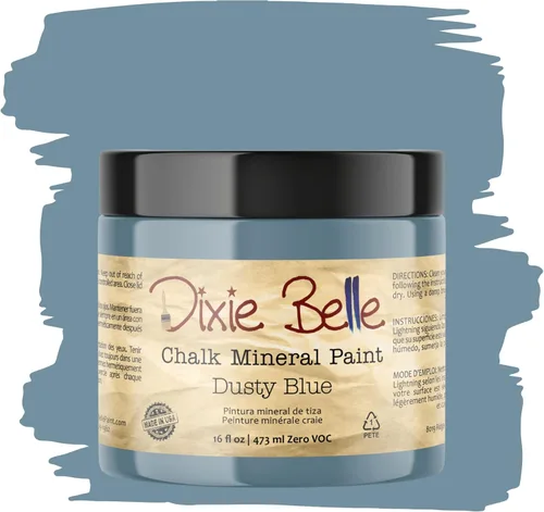 Miniatura 8 de Dixie Belle Paint Company - Pintura con acabado de tiza para muebles, color negro (Caviar), 1 galón, 128 fl oz, pintura mineral color rosa intenso