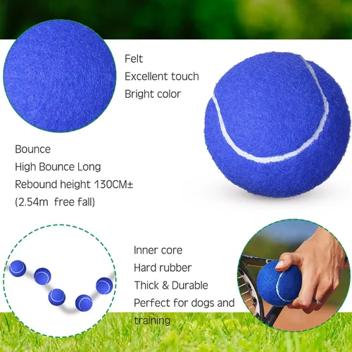 Miniatura 3 de Vinsot 48 Pcs Standard Pressure Tennis Balls Bulk, Training Tennis Balls Practice for Player Beginner Training Sports Ball, 2.5 Inch