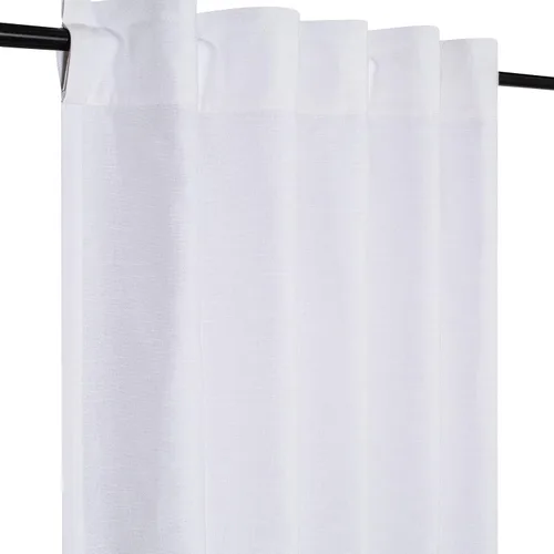 Miniatura 14 de Cortinas de lino natural – Juego de 2 paneles con pestaña trasera, 50 x 63 pulgadas cada uno, cortinas texturizadas con aspecto de lino para sala