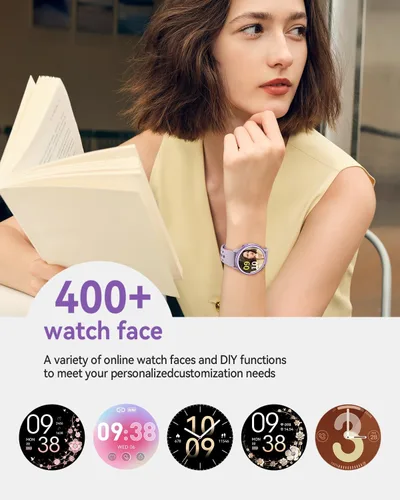 Miniatura 4 de Relojes inteligentes para mujer (respuestahacer llamadas), monitor de actividad de pantalla AMOLED de 1.27 pulgadas con monitor de frecuencia