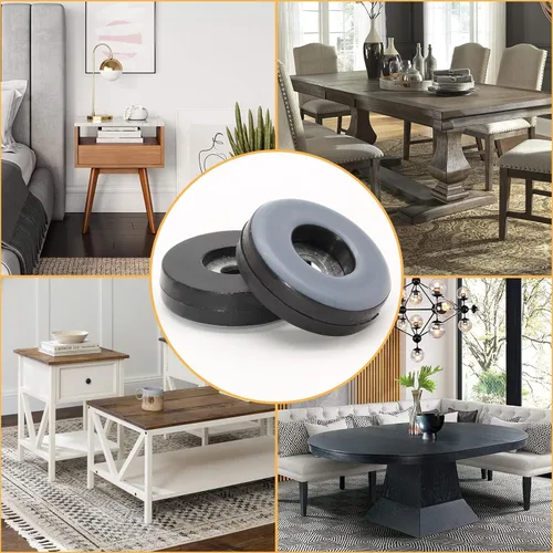 Miniatura 6 de 20 deslizadores de muebles de 1 pulgada, protectores de suelo de PTFE para sillas autoadhesivas para muebles para suelos de madera dura, alfombras