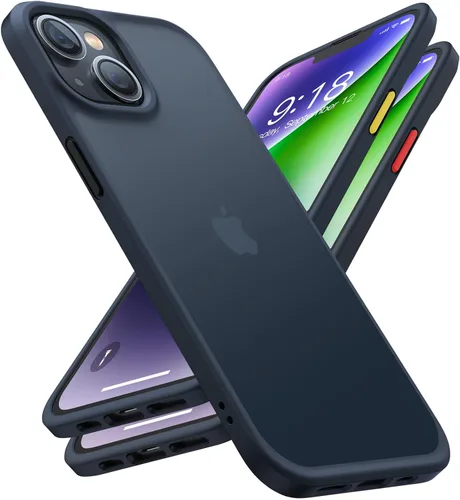 Miniatura 22 de TORRAS - Funda a prueba de golpes para iPhone SE 2022/iPhone SE 2020/iPhone 7, certificado de caída militar, parte trasera dura, semitransparente