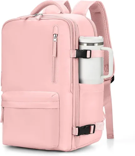 Miniatura 36 de VGCUB - Mochila grande para viaje, trabajo, negocios, mochila para laptop aprobada como equipaje de mano para vuelos, unisex, Negro -, Grande, Large