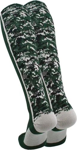 Miniatura 12 de TCK Calcetines de béisbol para jóvenes, niños u hombres, con diseño de camuflaje digital y longitud hasta por encima de la pantorrilla