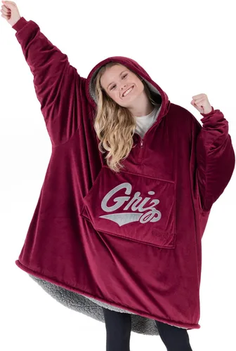 Miniatura 2 de THE COMFY - Manta portátil original de sherpa y microfibra, viene en tamaño extragrande, con cremallera de un cuarto, de talla única, y vista