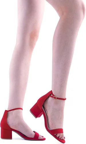 Miniatura 6 de DREAM PAIRS - Sandalias de tacón ancho y bajo para mujer
