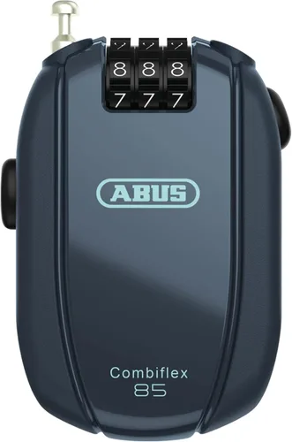 Miniatura 12 de ABUS Combiflex Cable Lock - Cerradura para asegurar esquís, casco, cochecito y equipaje - Viaje 49.2-49.2 in de largo - 0.118 in de espesor