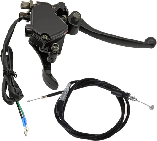 Acelerador de pulgar de 7/8 de pulgada y 0.866 in compatible con 50 cc, 90 cc, 150 cc, 250 cc, ATV, Roketa, Taotao, Sunl Kazuma Go Kart, con cable