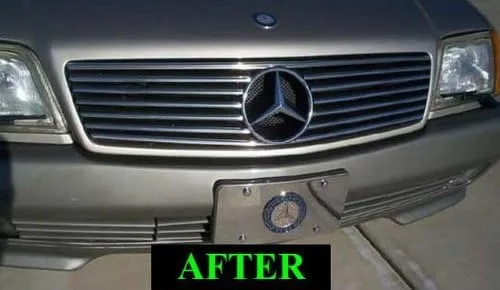 Miniatura 4 de Compatible con Mercedes-Benz R129 1990-2002 SL 300SL 500SL 600SL SL320 SL500 SL600 CHROME GRILLE KIT ROADSTER COUPE CONVERTIBLE 300 500 600