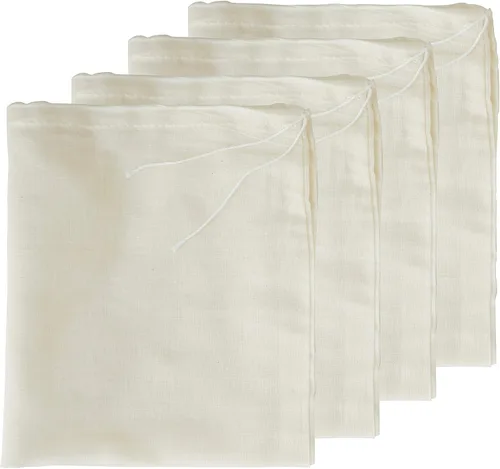 Bolsas de estopilla para colar, reutilizables, coladores de paños de café y queso, bolsa grande de nuez y leche, bolsas de filtro de malla fina de