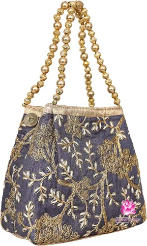 Miniatura 3 de Bolso de boda para niñas con diseño étnico indio Potli