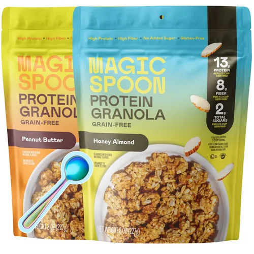 Magic Spoon Granola Proteica - Granola Alta en Proteínas, Apta para Dieta Cetogénica, Baja en Azúcar, Sin Granos, Desayuno Saludable o Snack Rápido