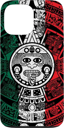 Miniatura 23 de Funda de la bandera de México con calendario azteca maya para iPhone 11