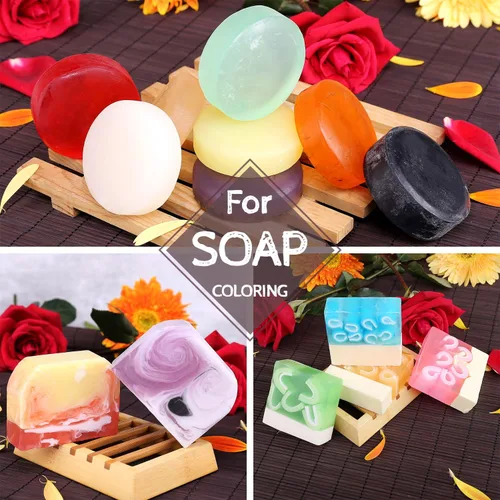 Miniatura 3 de Limino Tinte de jabón de bomba de baño de 12 colores - Coloración segura para la piel, de grado alimentario, para suministros de fabricación