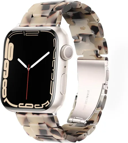 Miniatura 21 de HOPO Compatible With Apple Watch Band Thin Lightweight Resin Strap Bracelet Fashion Wristband Replacement For iWatch Bands Series Ultra 11 10 9 8 7