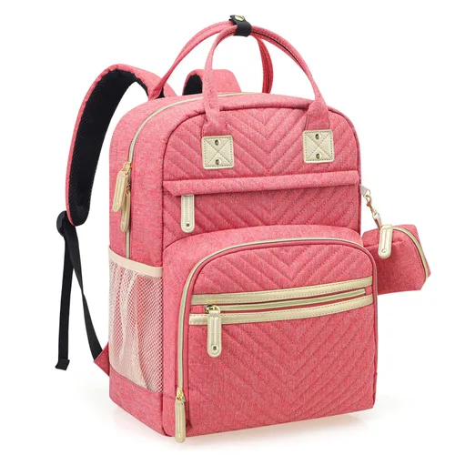 Miniatura 16 de Tuwubi Mochila para pañales, bolsa de viaje Baby Essentials, mochilas impermeables multifunción, artículos esenciales de viaje con correas para Gris
