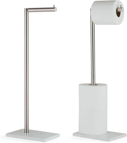 Miniatura 19 de Marmolux Acc - Soporte de Papel Higiénico de Pie 1 pieza - Almacenamiento de Baño para 4 Rollos de Pañuelos Soporte Moderno de Papel Higiénico