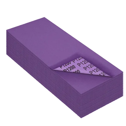 Miniatura 14 de Papel de lija de grano 3000, hojas de lija en seco y húmedo, papel de arena abrasivo de cerámica de alto rendimiento para acabado de muebles
