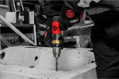 Miniatura 5 de Chicago Pneumatic CP9789C - Taladro de potencia neumática, 1/2 pulgada (0.512 in), mandril con llave, mango de pistola, 0.47 HP / 350 W, par