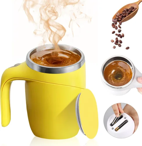 Miniatura 7 de Taza de café de agitación magnética automática, taza de café de agitación magnética rotativa para el hogar, la oficina, la mezcla de viaje, taza