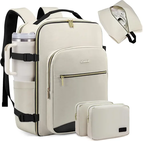 Miniatura 12 de LOVEVOOK Mochila de viaje para llevar a bordo, Mochilas de viaje