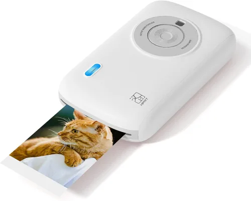 HPRT CP2100 Impresora fotográfica portátil para iPhone y Android | Mini impresora instantánea de imágenes a color de 2 x 3 | Tecnología de