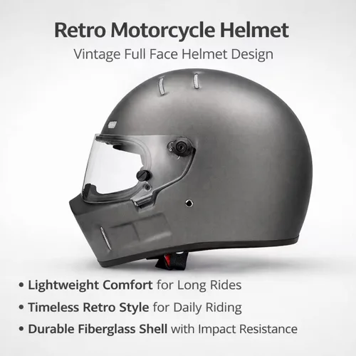 CRG - Casco de motocross de cara completa para motocicleta de calle, de fibra de vidrio, certificado por DOT, casco de tamaño extra grande Gris