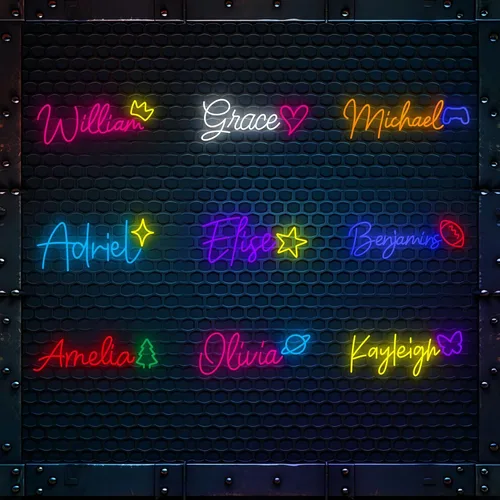 Miniatura 7 de Letreros de neón personalizados para decoración de pared, letrero de luces LED grandes de neón, letrero de neón personalizable para decoración