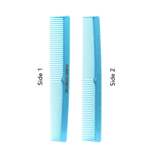 Miniatura 9 de Allegro Combs Peines de corte para peluqueros 420, peine para barba, bigote, para hombres, mujeres, niños pequeños, trenzados, separación del Azul