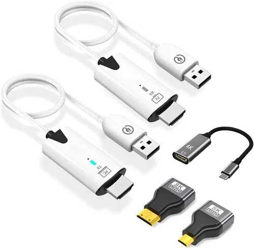 Transmisor y receptor HDMI inalámbrico, extensor HDMI inalámbrico portátil 1080P alcance 164FT/50M, Plug & Play, para PC, portátiles, caja de TV,