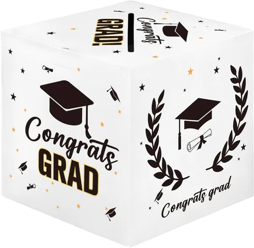 Miniatura 9 de Caja de tarjetas de graduación, decoraciones de fiesta de graduación 2026, cajas de tarjetas para graduación 2026, soporte para caja de graduación
