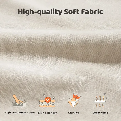 Miniatura 9 de RECCI AirFrame - Base de cama tamaño King con cabecera ergonómica acolchada de espuma en ángulo, marco de cama de plataforma de diseño minimalista