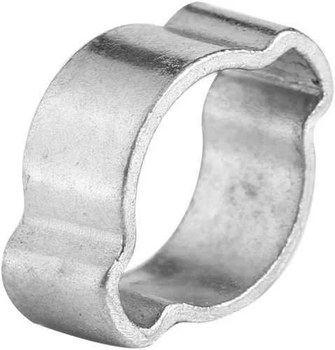 10 abrazaderas de oreja dobles, abrazaderas de manguera de acero inoxidable chapadas en zinc, clip de tubo de tubo Fule de 0.79-0.78 pulgadas para