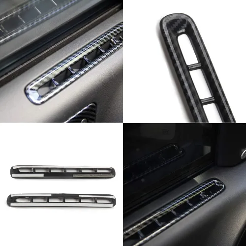 Miniatura 3 de crosselec Panel de Ventilación de A/C de Puerta Accesorios de Fibra de Carbono para Dodge Charger 2011+