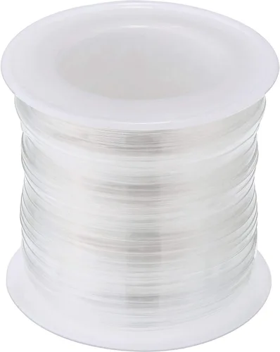 BBTO Banda Elástica Transparente Ligera Banda Elástica Transparente para Sujetador para Proyecto de Costura en Tela (33 Yardas x 0.12 Pulgadas)