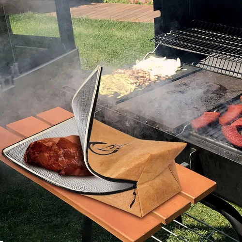 Miniatura 4 de LRUI - Manta de barbacoa para ahumadores de carne en reposo y asar garantiza que la carne sea tierna y jugosa juegos de herramientas de barbacoa