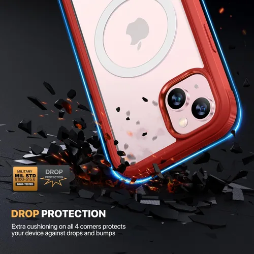 Miniatura 111 de Diaclara Funda diseñada para iPhone 16, mejorada [protección completa de la cámara], carcasa resistente de cuerpo completo con protector de pantalla