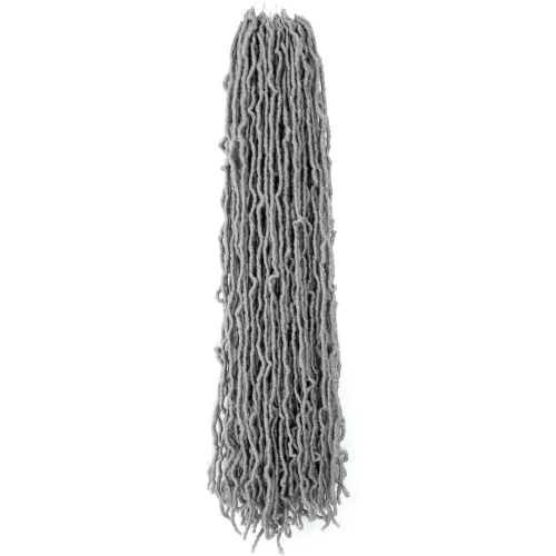 Miniatura 35 de Niseyo Rastas de pelo sintético de ganchillo de 24 pulgadas, 6 paquetes de extensiones de cabello sintético lacio de ganchillo largo