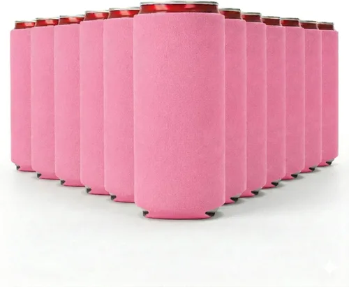 Miniatura 11 de Slim - Paquete de 12 fundas enfriadoras de latas con aislamiento de neopreno en blanco para latas de cerveza y refrescos delgados de 12 onzas