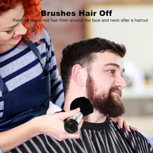 Miniatura 7 de Capa profesional de corte de pelo con cepillo para el cuello, capa de peluquería de salón de gran tamaño para hombres, mujeres y niños