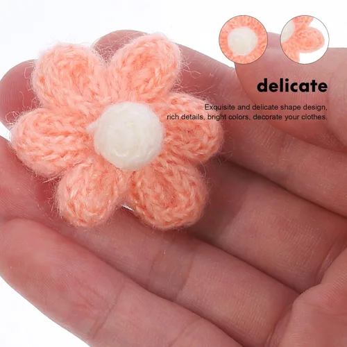 Miniatura 9 de EXCEART 10 parches de flores para planchar con bonitos bordados, para coser en flores, parches de bordado con apliques florales para ropa, bolsas
