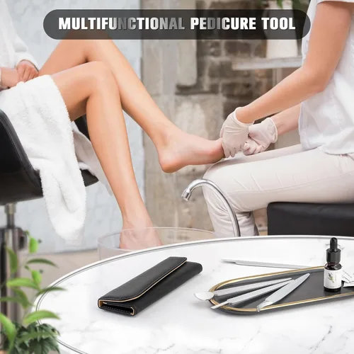 Miniatura 6 de FERYES Juego de cuchillo para pedicura y uñas encarnadas, kit de herramienta profesional de pedicura de 4 piezas, hoja de pie de primera calidad