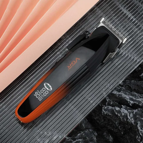 Miniatura 9 de VGR 889C - Cortadora de pelo profesional para hombres, 9000 rpm, inalámbrica, con cuchillas de cerámica y MIM, 6 peines guía magnéticos, pantalla