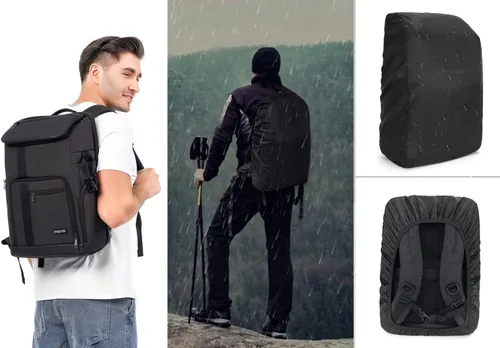 Miniatura 7 de MOSISO Mochila para cámara, Bolsa para cámara de fotografía DSLR/SLR/sin espejo grande para hombres/mujeres con compartimento para laptop de 17.3